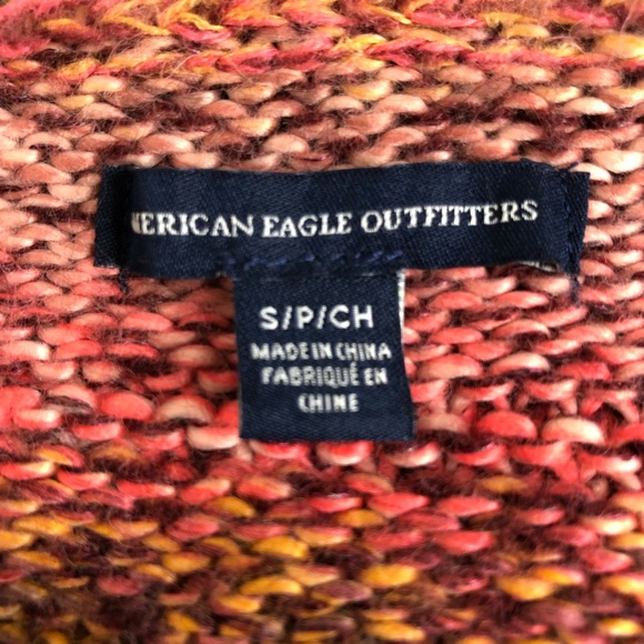 American Eagle Striped Cozy Fall Colors Sweater ⭐️ 5 for $25 - Picture 5 of 6